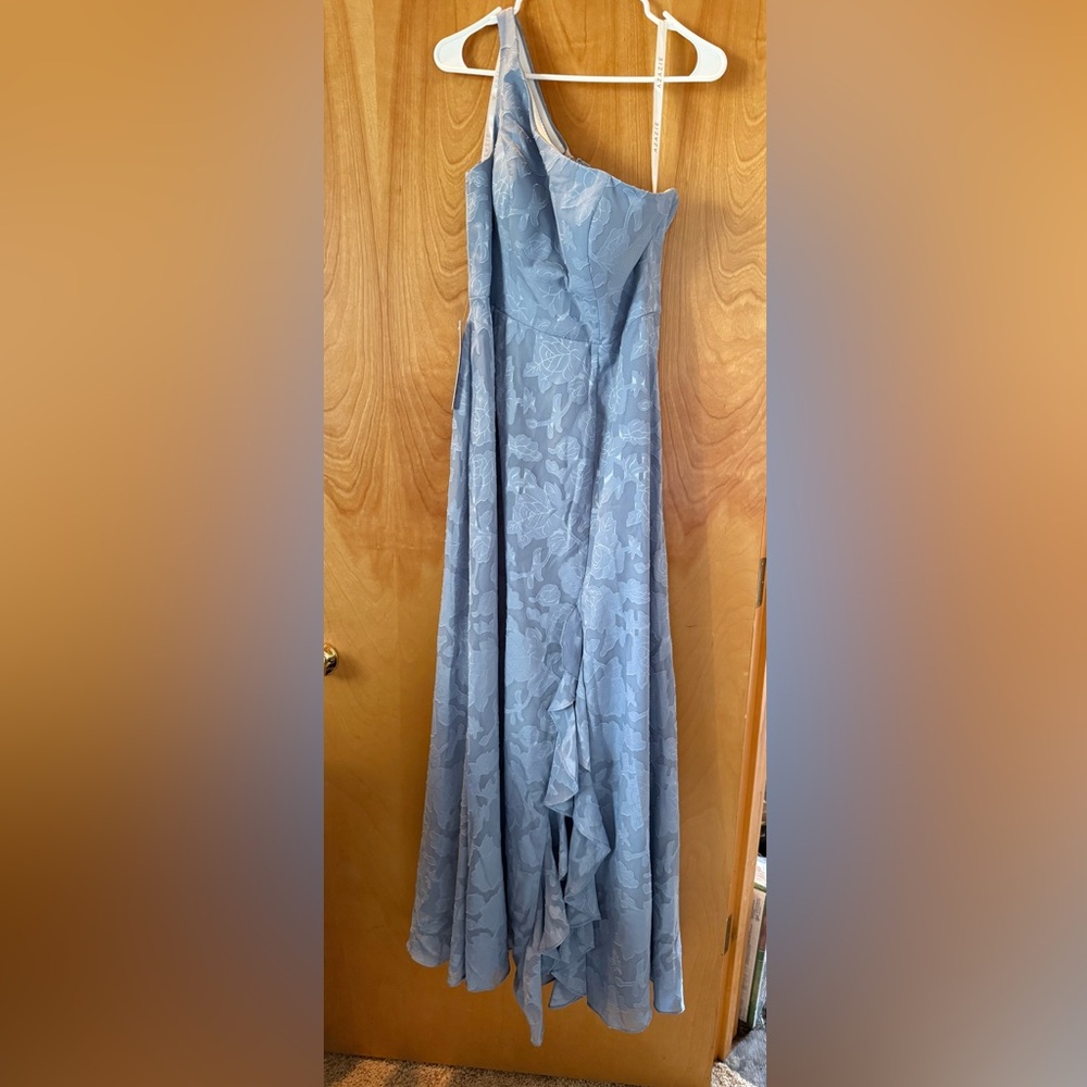 Azazie Dust Blue Dress